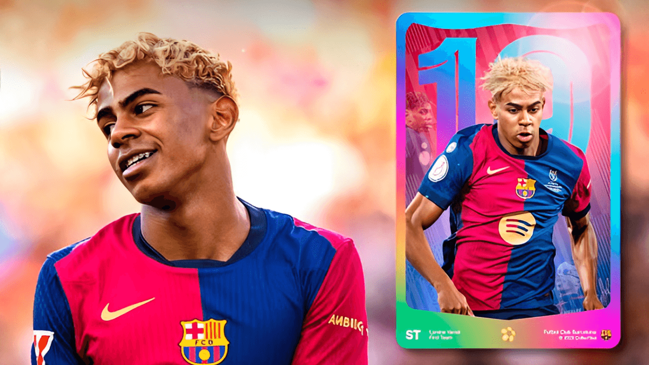 Lamine Yamal Barcelona digital card