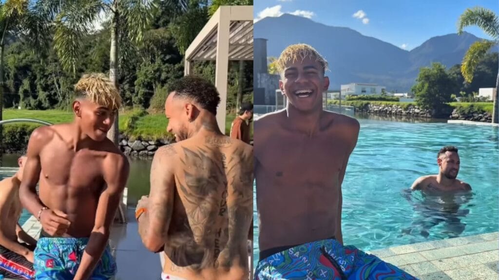 Yamal's meet with Neymar in Brazil, draws comment from Hansi Flick