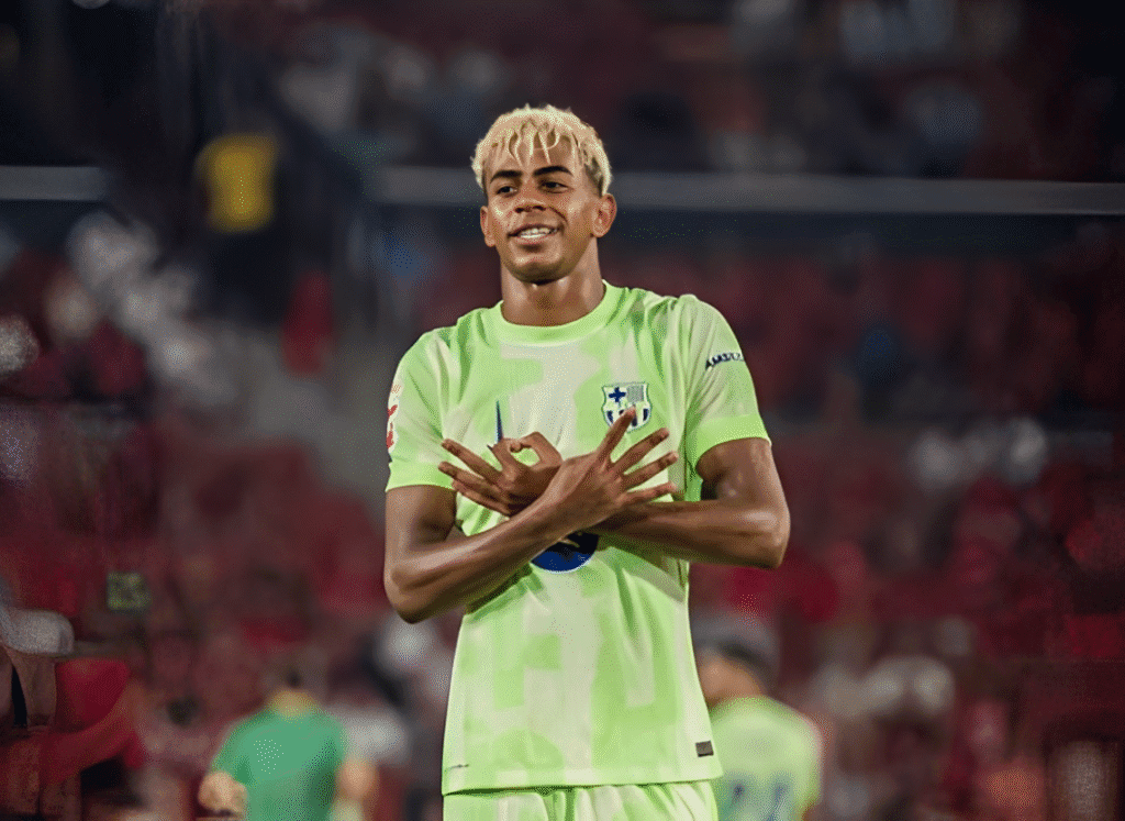 Lamine Yamal's iconic 304 celebration