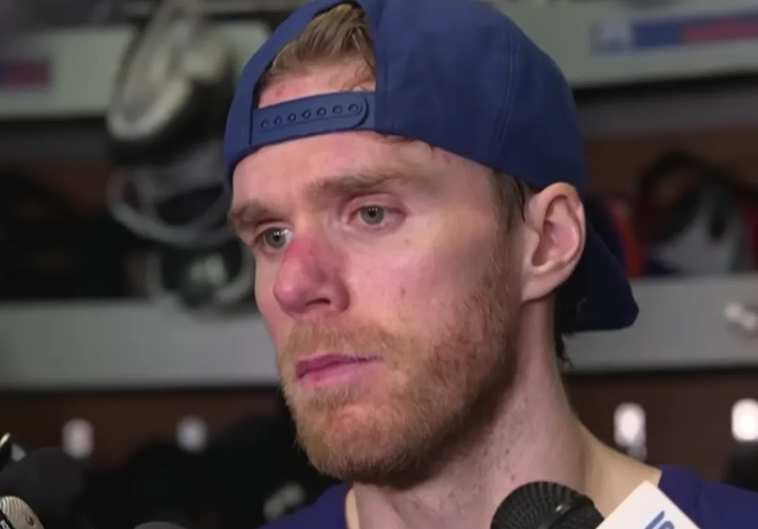 Connor McDavid Answers Hard Qustions On Evan Bouchard After Oilers 6-5 Win Against Capitals