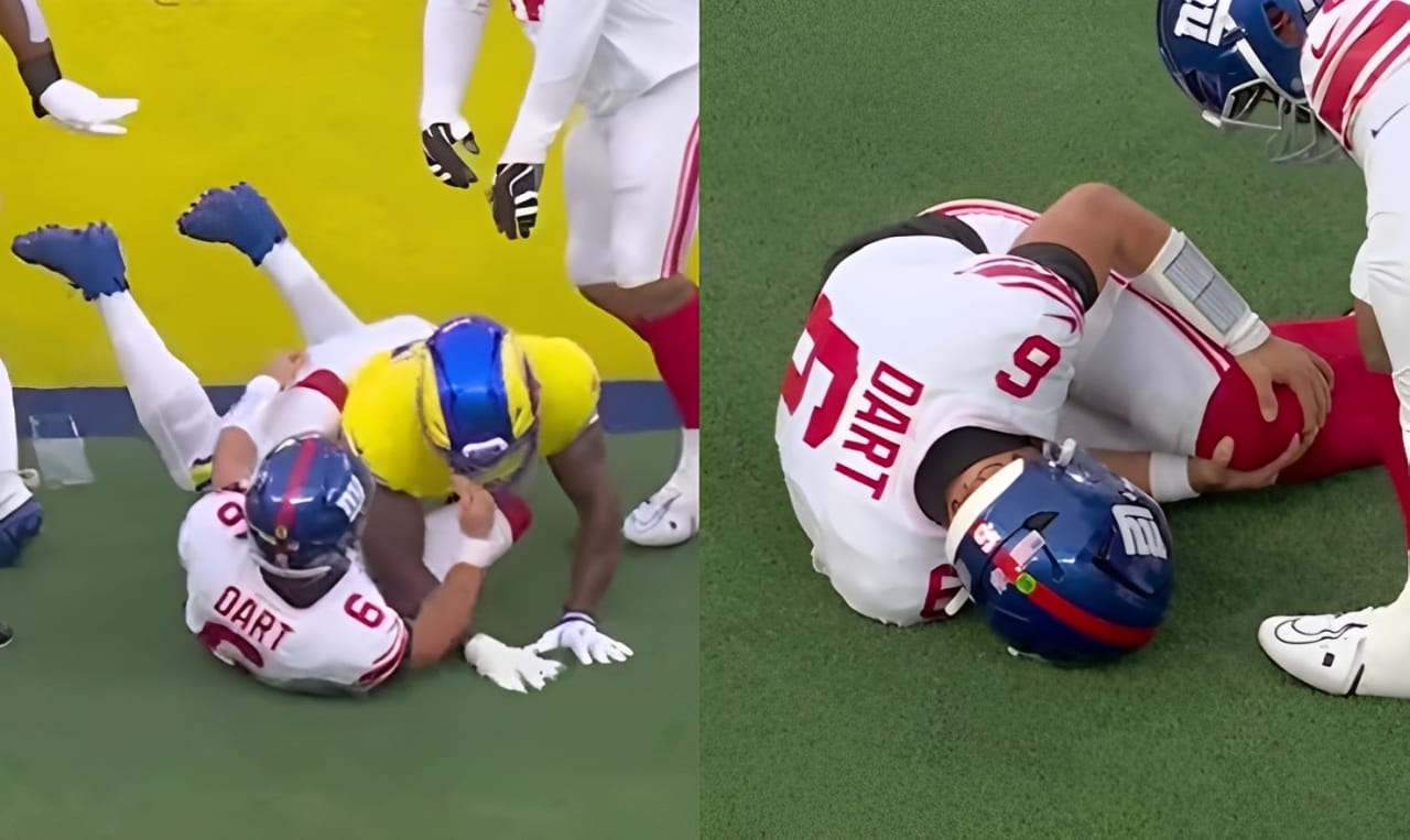 Giants’ Jaxson Dart injury takes ‘Brutal’ turn — NFL world reacts